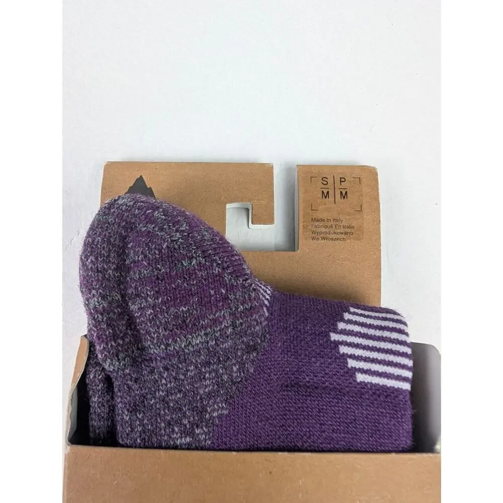 Burton Women's Small/Medium Midweight Performance Ski Sock Purple/Black/White